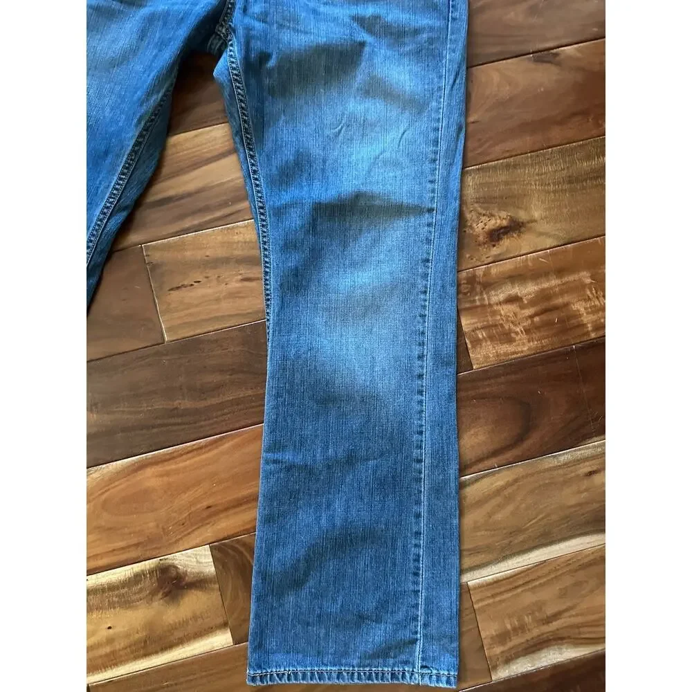 Levis Jeans Mens 36x30 Blue 527 Bootcut American Western Medium Wash Denim
